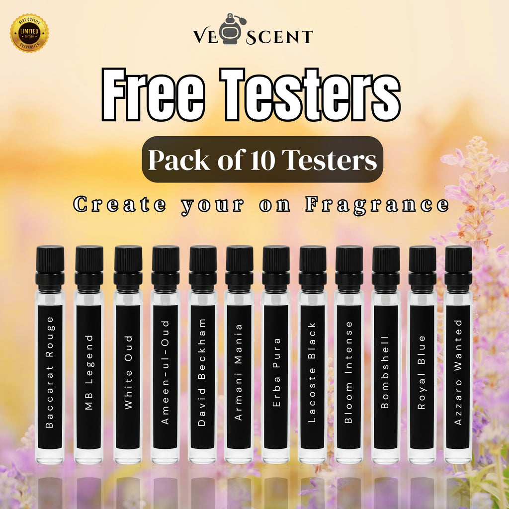 FREE Premium Perfume Testers Pack – 10 Scents