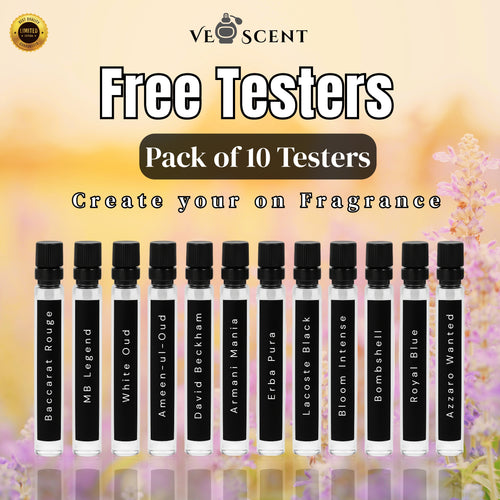 FREE Premium Perfume Testers Pack – 10 Scents